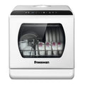Freeswan Portable Mini Dishwasher Countertop,5L Built-in Water Tank for Apartments & RV,8 Wash Programs with Baby Care with Baby Care, Air Dry/Quick/ECO/Fruit/Normal Mode